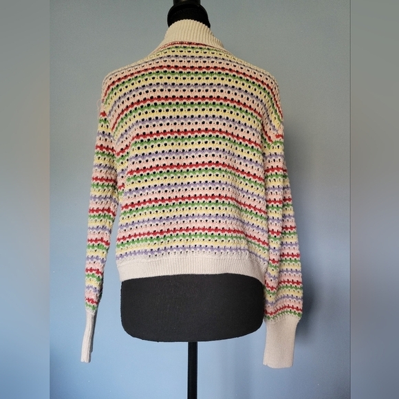 Zara Multicolor Knit Cardigan Size M - Picture 4 of 11